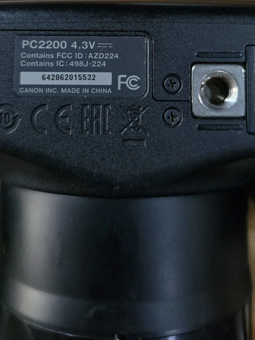Canon Black Compact Bridge Camera with Strap and Accessories